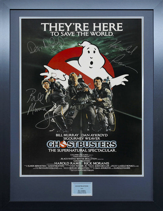 Ghostbusters Signed Movie Poster 