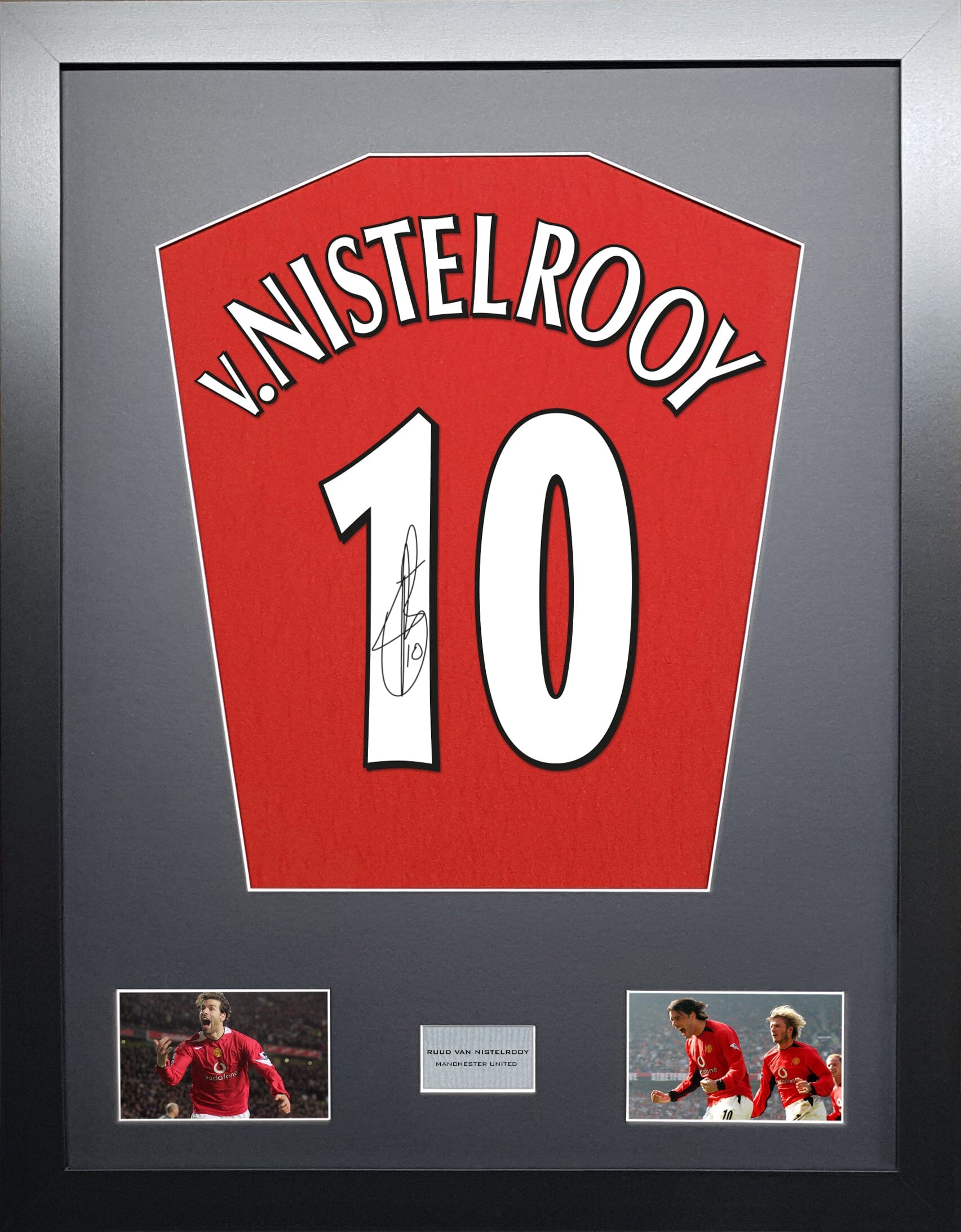 Ruud van Nistelrooy Manchester United Signed Shirt Display 