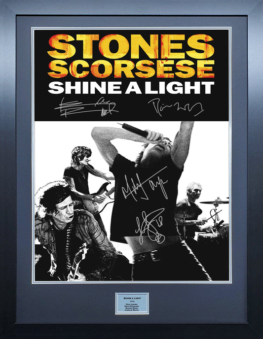Rolling Stones Shine a Light signed Poster 