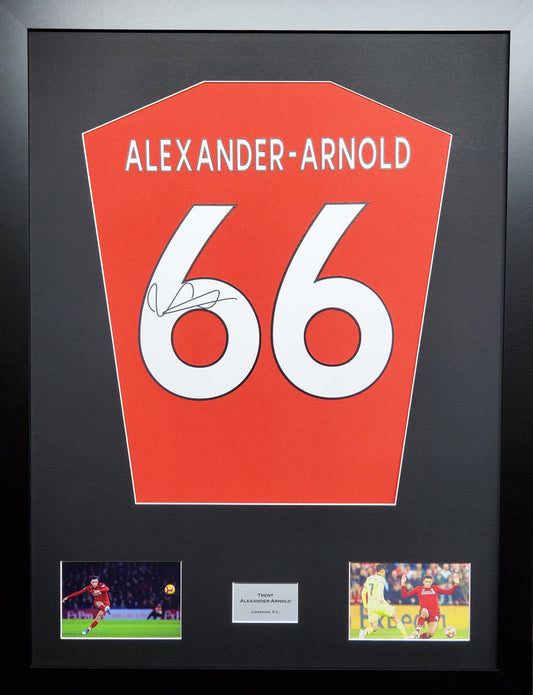 Trent Alexander-Arnold Liverpool signed shirt display 