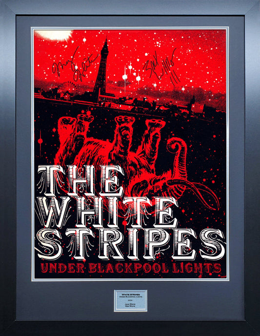 White Stripes Under Blackpool Lights signed Poster 