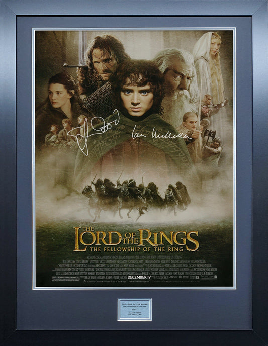 Lord of the Rings signed Movie Poster 