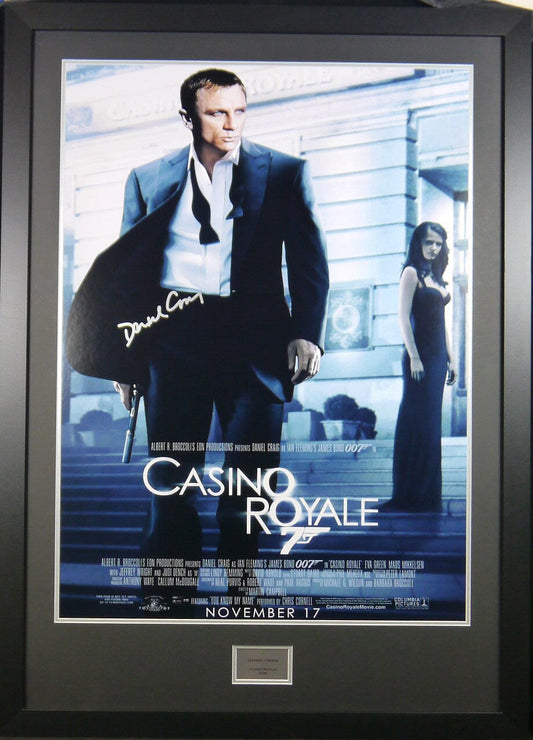 Casino Royale Daniel Craig Signed Movie Poster 