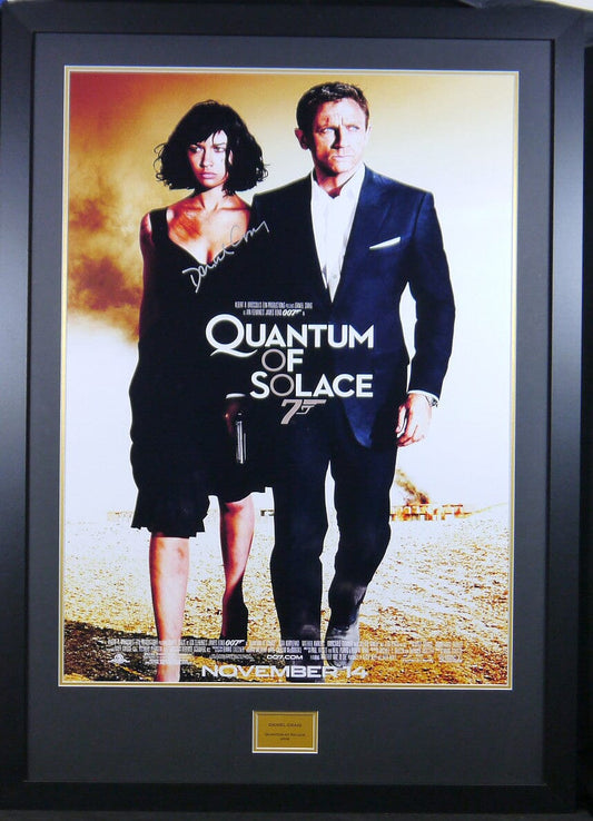 Quantum Of Solace James Bond Daniel Craig Signed Movie Poster 
