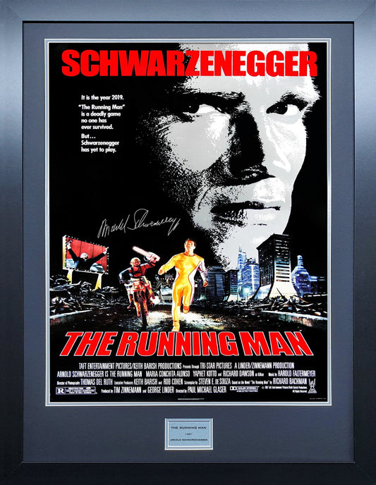 The Running Man Signed Movie Poster 