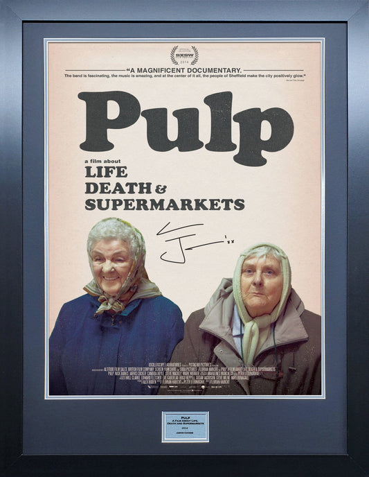 Pulp A Film About Life, Death and Supermarkets signed Poster 