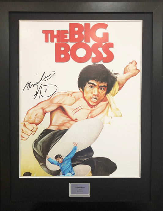 Bruce Lee The Big Boss Signed Movie Poster 