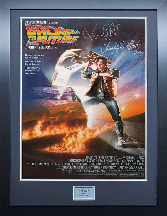 Back to the Future Signed Movie Poster 