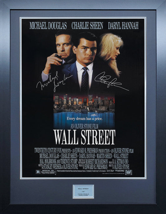 Wall Street Signed Movie Poster 