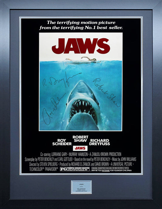 Jaws Signed Movie Poster 