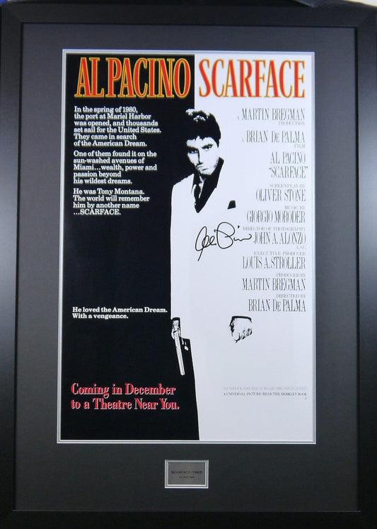 Scarface Movie poster signed and framed Al Pacino 