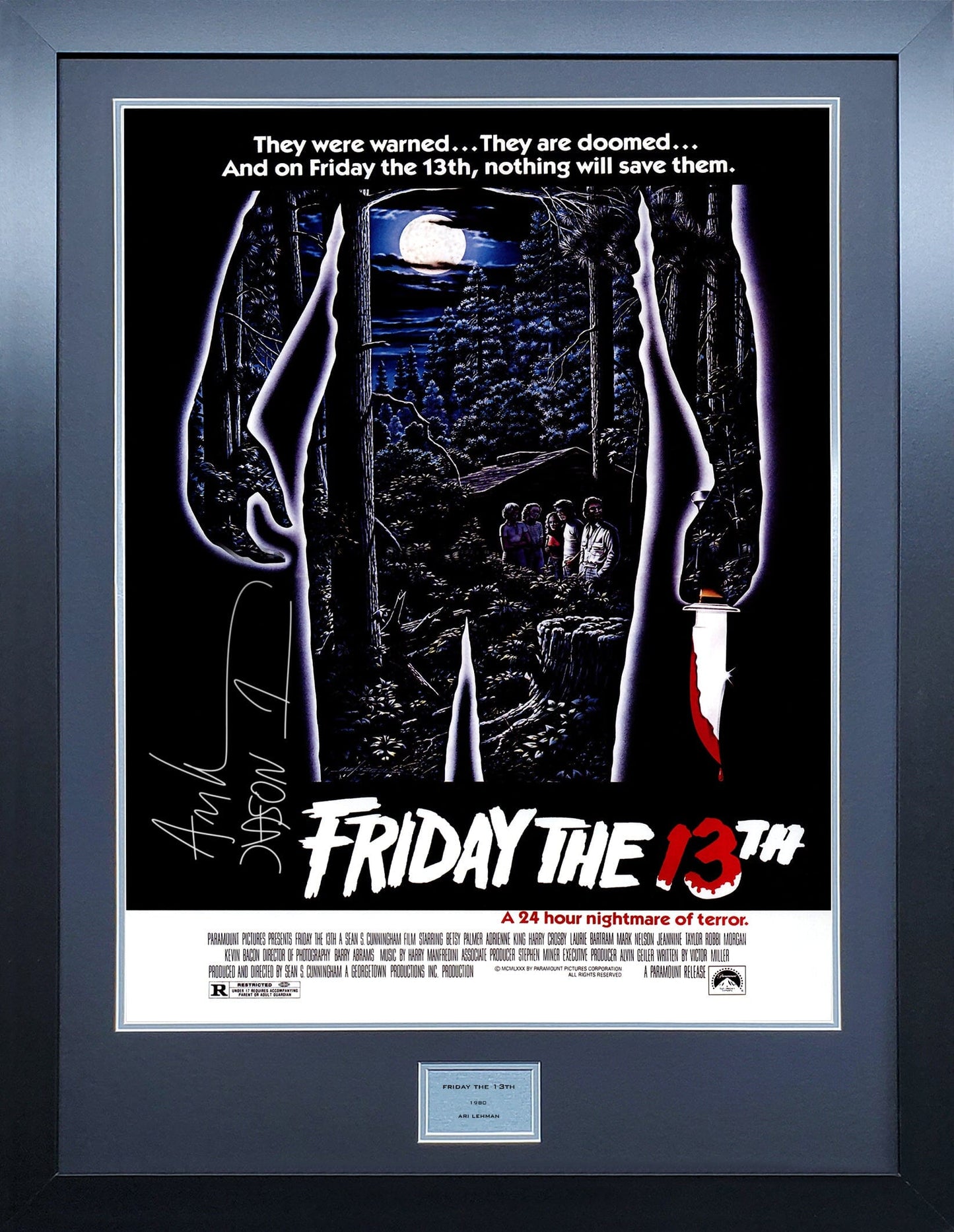 Friday The 13th Signed Movie Poster 