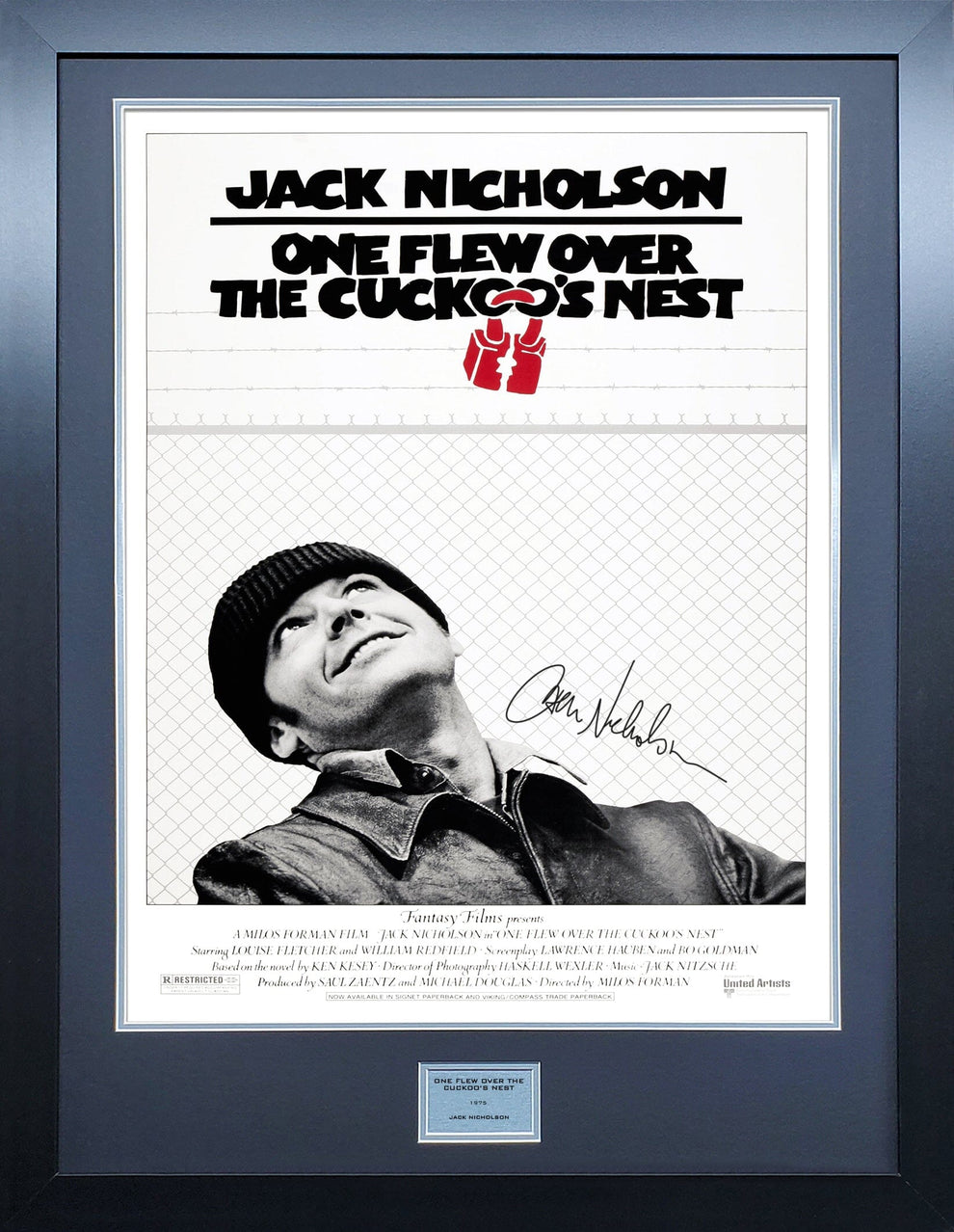 One Flew Over The Cuckoos Nest Signed Movie Poster – The Frame Lab