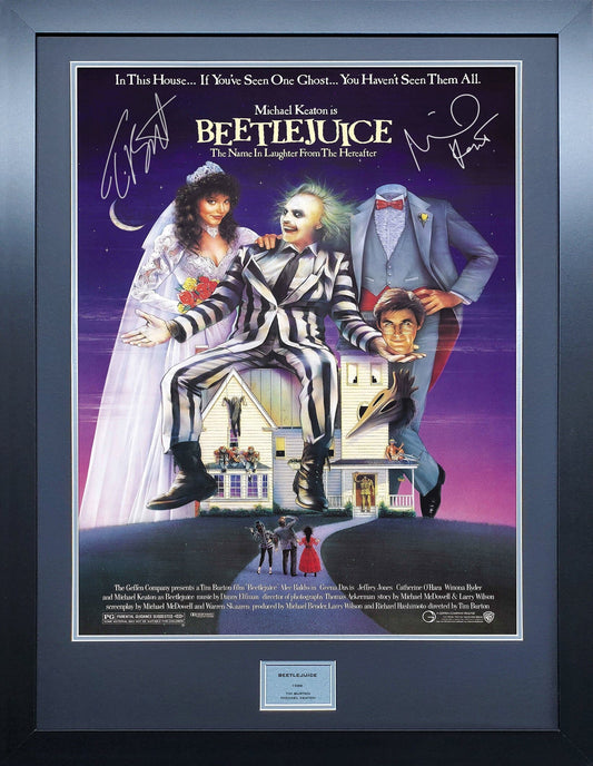 Beetlejuice signed Movie Poster 