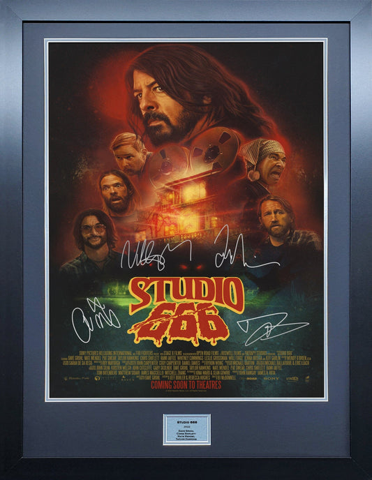 Foo Fighters Studio 666 signed Poster 