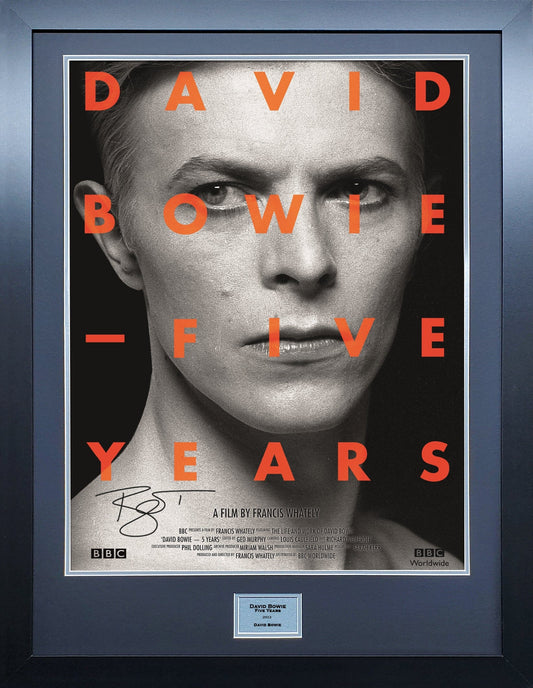 David Bowie Five Years tour signed Poster 