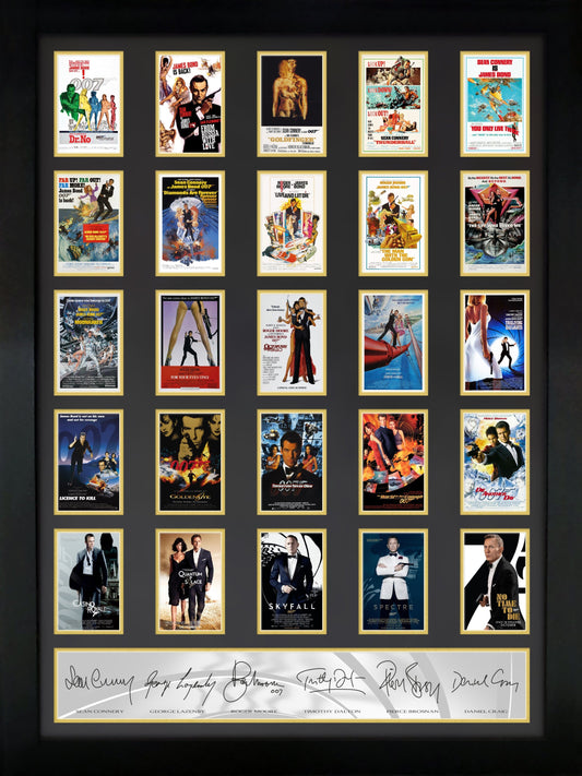 All the Bonds Signed Movie Poster montage by all the Bonds 