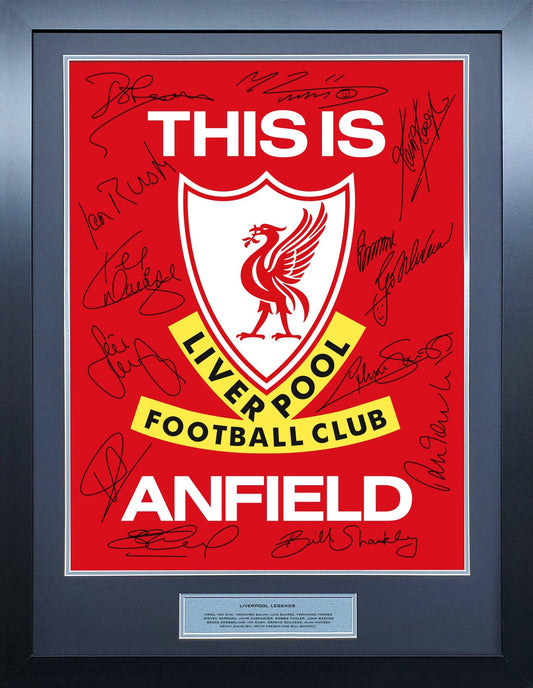 Liverpool This is Anfield signed Poster Display 