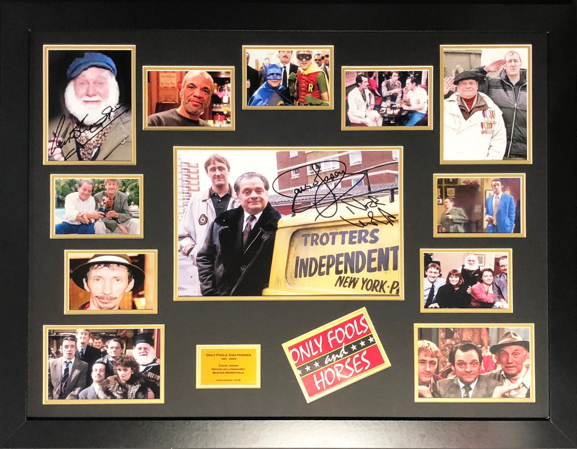 Only Fools and Horses signed montage 1 of 50 Display  Limited Edition