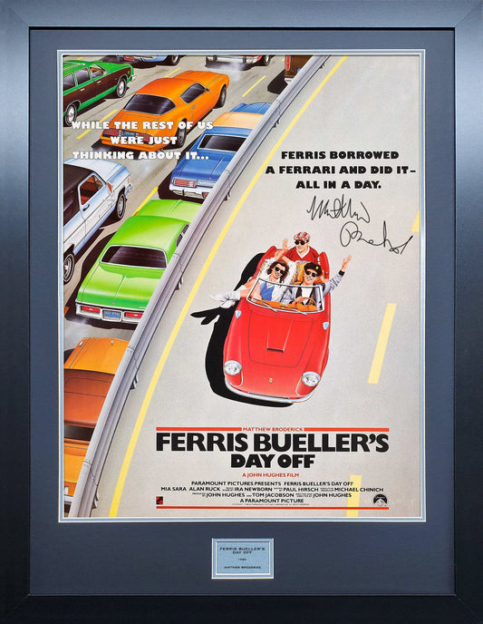 Ferris Bueller's Day Off Signed Movie Poster 