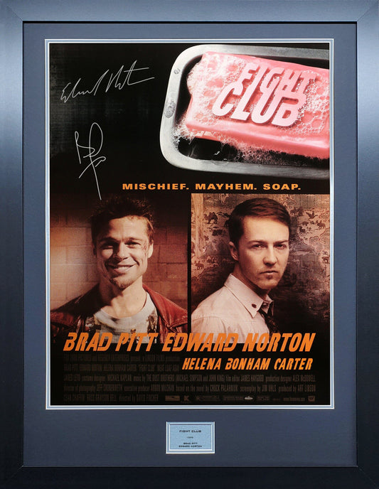 Fight Club Signed Movie Poster 
