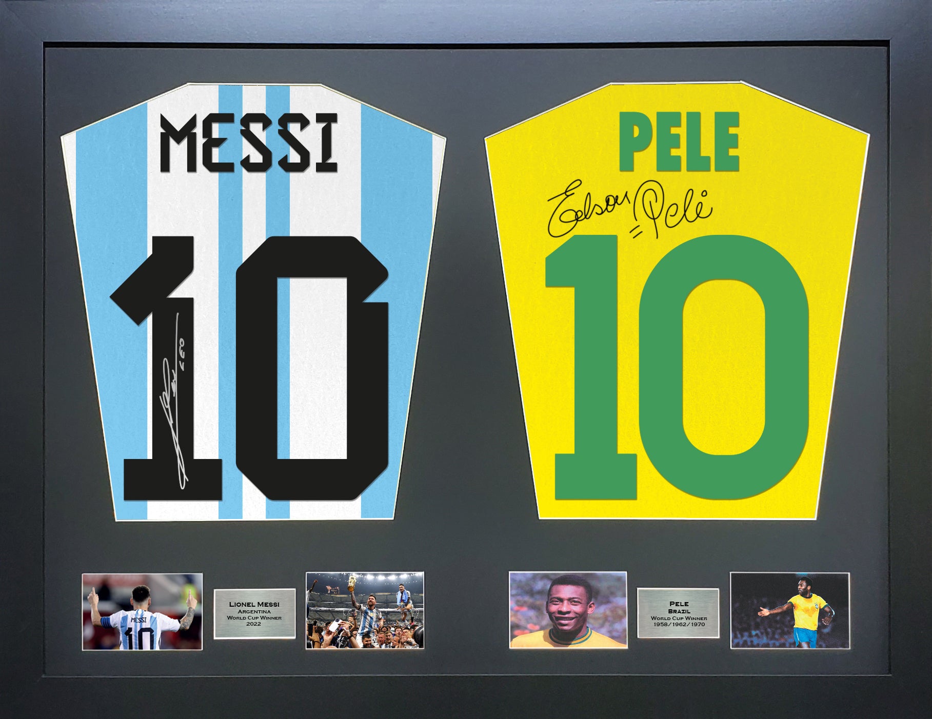 Pele signed shirt store price