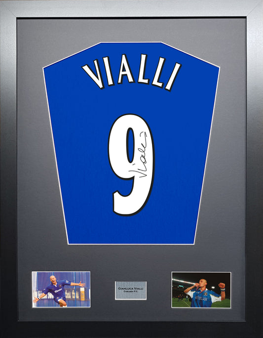 Vialli Chelsea signed Shirt Frame