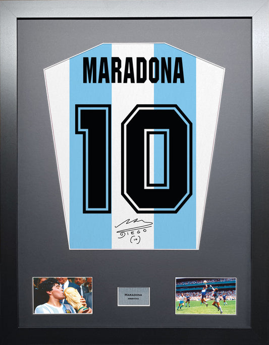 Maradona Argentina signed Shirt Frame