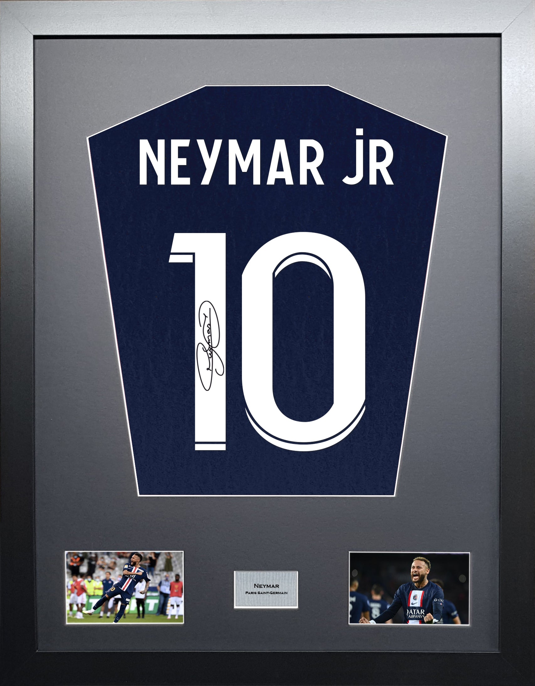 Neymar PSG signed Shirt Frame